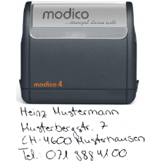 4-Zeilen Handschrift-Stempel schwarz